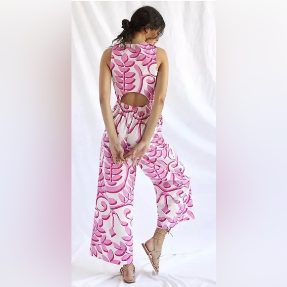 Pink Patterned Jumpsuit - Picture 3 of 13